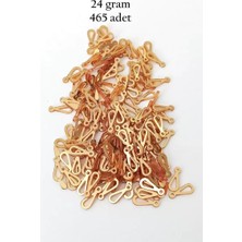 sbodurhome Oya Abiye Bileklik Kolye Pleksi Metalik Plastik Pul Altın Renk 24 Gram 465 Adet - BNC542