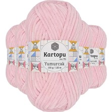 sbodurhome 5 Adet Yumurcak Kadife El Örgü Ipi Bebe Pembe K768