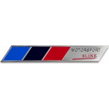 EP Garaj Otomotiv Unıversal Motorsport Slıne Metal Stıcker – Krom Tasarım