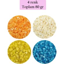 sbodurhome Kesme Cam Boncuk 2mm - 4 Renk - Toplam 80 Gram - BNC443