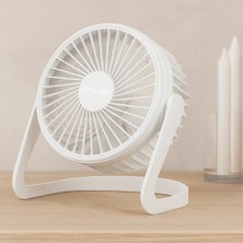sbodurhome USB Şarjlı Masaüstü Fan 14.5X14.1 cm Pvc Gövde
