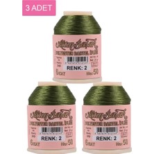 sbodurhome 3 Adet Altınbaşak Oya ve Dantel Ipi 20 gr -  - No: 002