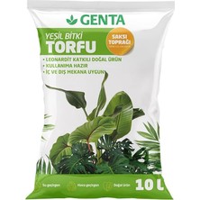 Belirtilmemiş Genta Yeşil Yapraklı Bitkiler Için Torf Toprak 10 Lt