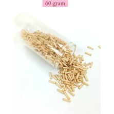 sbodurhome Uzun Boru Kesme Boncuk Çap 2mm Uzunluk 10 mm - 60 Gram - Koyu Krem - BNC268
