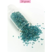 sbodurhome Kesme Cam Boncuk 2mm - 20 Gram - Şeffaf Çam Yeşili -BNC332