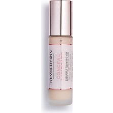 Belirtilmemiş Revolution Beauty London Conceal & Hydrate Hyaluronik Asit F10 Fondöten