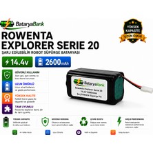 Bataryabank Rowenta Explorer Serie 20 Uyumlu Robot Süpürge Bataryası 14.4V 2600MAH Li-Ion
