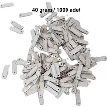 sbodurhome Mat Beyaz 15 x 5 mm Dantel Oya Yazma Halhal Abiye Lazer Kesim Pul 1000 Adet / 40 Gram