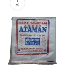 sbodurhome Kalın Şeffaf Atlet Poşet Küçük Boy 25X33 cm 1 kg (1 Paket-Takriben 170 Adet) Mudanis