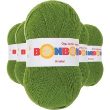 sbodurhome 5 Adet Kristal El Örgü Lif Ipi Çam Yeşili 98235 - Bonbon Mudanis