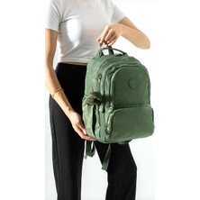 571 Collections Çanta Ultra Hafif Çok Cepli Orta Boy Sırt çantası Yeşil Model: (571-4H)