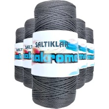 sbodurhome 5 Adet Polyester Makrome Ipi 420 Koyu Gri 100 gr