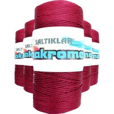 sbodurhome 5 Adet Polyester Makrome Ipi 1560 Bordo 100 gr
