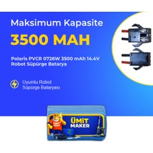 Ümit Maker Polaris Pvcr 0726W 3500 Mah 14.4V Robot Süpürge Batarya