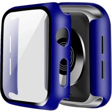 sbodurhome Apple Watch 38MM Camlı Kasa Ekran Koruyucu - Lacivert
