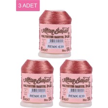 sbodurhome 3 Adet Altınbaşak Oya ve Dantel Ipi 20 gr -  - No: 639