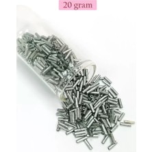 sbodurhome Uzun Boru Kesme Boncuk Çap 2mm Uzunluk 10 mm - 20 Gram - Desenli Gümüş - BNC244