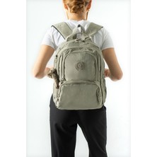 571 Collections Çanta Ultra Hafif Çok Cepli Orta Boy Sırt çantası Vizon Model: (571-4H)