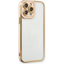 Marsilyan™- Apple Iphone 13 Pro Max Kılıf Liva Lens Silikon - Pudra