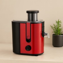 sbodurhome 600W Katı Meyve Sıkacağı - 65MM Geniş Ağız, Çelik Filtre (Kırmızı)