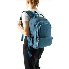 571 Collections Çanta Ultra Hafif Çok Cepli Orta Boy Sırt çantası Mavi Model: (571-4H)