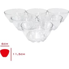 sbodurhome Turkey Bowl Cam Kase 6 Lı 6X11,5 CM-82641