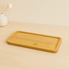 sbodurhome Dikdörtgen Ahşap Bambu Yağdanlık Altlık 20X10 cm
