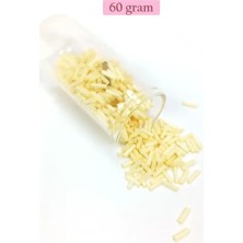 sbodurhome Uzun Boru Kesme Boncuk Çap 2mm Uzunluk 10 mm - 60 Gram - Krem - BNC273