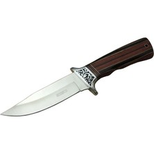 sbodurhome A058-1 Kamp Bıçağı 26,5 cm - Ahşap Sap, Kılıflı