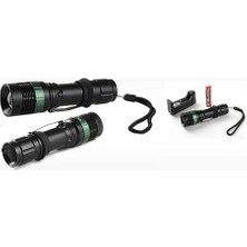 sbodurhome Power Style 500 Lumen 600 Metre Işık Uzantılı Zoomlu Şarjlı El Feneri 6109