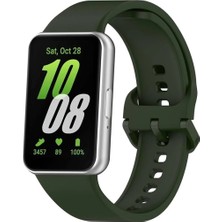 sbodurhome   Samsung Galaxy Fit 3 Klasik Kordon - Haki Yeşil