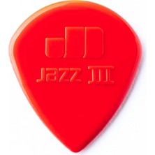 Belirtilmemiş Jim Dunlop Jazz Iii Nylon Red Pena