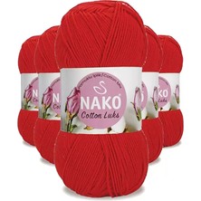 sbodurhome 5 Adet Cotton Lüks Yelek Tunik Kazak Bluz Hırka Ipi Yünü Kırmızı 97573