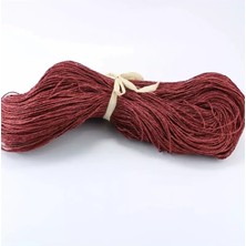 sbodurhome Bordo Renk Çile Kağıt Ip Çanta Ipi Supla Ipi  No:62 - (550-600 Gr)
