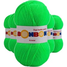 sbodurhome 5 Adet Kristal El Örgü Lif Ipi Fıstık Yeşili 98395 - Bonbon Mudanis