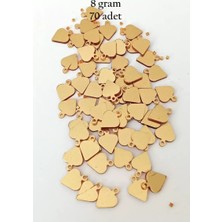 sbodurhome Oya Abiye Bileklik Kolye Pleksi Metalik Plastik Pul Altın Renk 8 Gram 70 Adet - BNC494