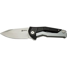 sbodurhome Dpxgear Sugga 915B Bk Siyah Ampampamp Beyaz Kamp / Outdoor Çakı 17,5cm - Yarı Otomatik, Kemerlikl