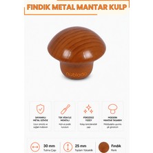 Nublado Mantar Düğme Kulp Fındık Metal 30 mm Çekmece Dolap Gardırop Mutfak Vestiyer Mobilya Kulpu Tek Vidalı Ergonomik Dekoratif Minimalist Tasarım 1 Adet