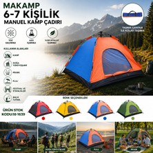 sbodurhome 6-7 Kişilik Toz Geçirmez 220CMX250CMX150CM Manuel Kamp Çadır Herhangi Bir Renk Gönderilir