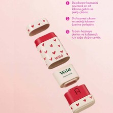 Wild %98 Natural Stick Deodorant Kutu + Refill Paketi - Love Heart Case + Pink Grapefruit & Lime 40 gr