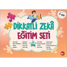 Beyaz Balina Yayınları Dikkatli Zeka Eğitim Seti 1. Kitap (4 Yaş)