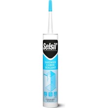 Belirtilmemiş Selsil Duşakabin Silikonu, Beyaz, 310 ml