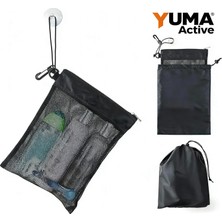 Belirtilmemiş Duş Çantası Sepeti, File Caddy Tuvalet Düzenleyici 30,4 cm U x 22,4 cm G, Vantuzlu Kompakt Hafif