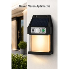Eco Lounge Güneş Enerjili Sensörlü Solar Aplik Duvar Tipi Dış Mekan Hareket Algılamalı Işık