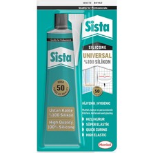 Belirtilmemiş Sista Silikon, Üstün Kalite Beyaz Silikon, Mutfak, Banyo Pencereler Için Hızlı Ku