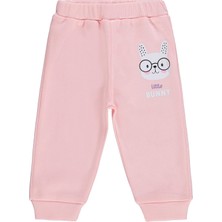 Civil Baby Little Bunny Baskılı 6-18 Ay Tek Alt Bebe - Pudra