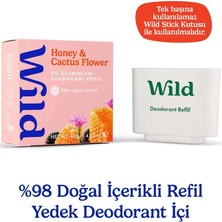 Wild Refill Yedek Stick Deodorant Içi %98 Doğal Formül - Honey & Cactus Flower 40 Gram