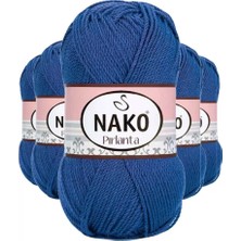 sbodurhome 5 Adet Pırlanta Amigurumi El Örgü Ipi Yünü Koyu Mavi 10084