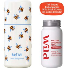 Wild Antiperspirant Roll On Honey & Cactus Flower Refill Deodorant Yedek Dolum
