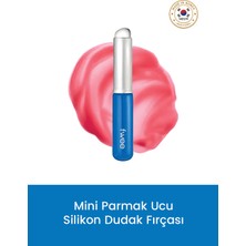 Fwee Mini Silikon Dudak Fırçası Şeffaf Renkli Yumuşak Uç ile Hijyenik Kullanım için Parmak Benzeri